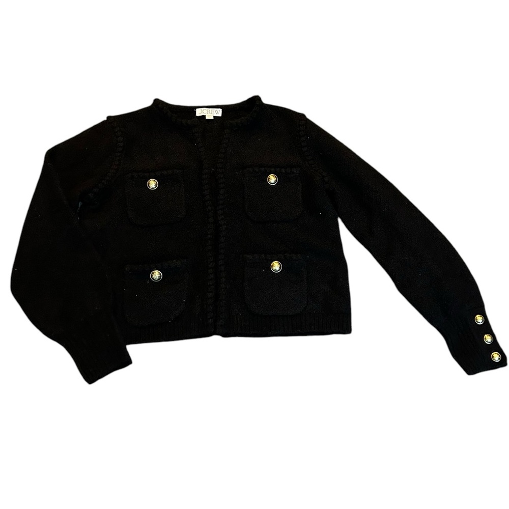 J. Crew Black Cardigan Sweater